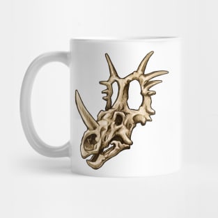 Dinosaur Skull Styracosaurus Sticker Mug